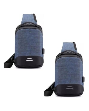 Aquarius Anti Theft Waterproof Backpack with USB Port for Laptop, Travel, 2 Pack