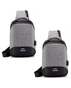 Aquarius Anti Theft Waterproof Backpack with USB Port for Laptop, Travel, 2 Pack