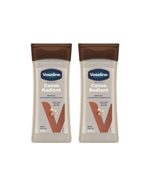 Vaseline Essential Moisture Cocoa Radiant with Pure Cocoa Butter, 2pk of 200ml