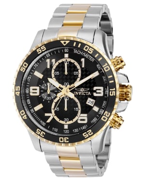 Invicta Specialty 69814 Herrklocka - Kvartsverk - Stål med Svart Urskiva - 48 mm