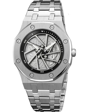 Invicta Speedway 69486 Herenhorloge - Quartz Uurwerk - Metaal met Zilveren Wijzerplaat - 42 mm
