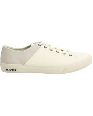 Seavees Monterey Mens White Plimsolls