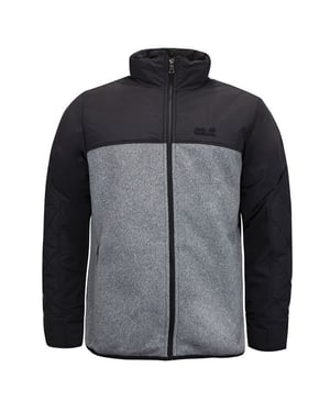 Jack Wolfskin Ronson Mens Grey/Black Track Jacket