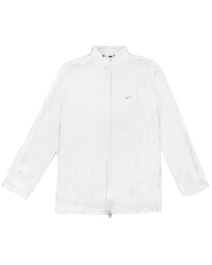 Vintage Nike Mens White Satin Bomber Jacket