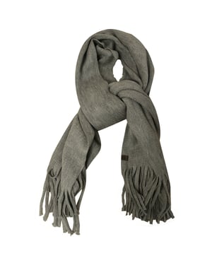 Timberland Logo Womens Grey Wool Scarf