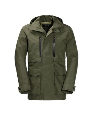 Jack Wolfskin Field Port Mens Green Coat