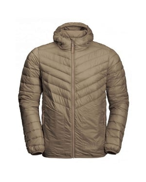 Jack Wolfskin Padded Vista Mens Brown Coat