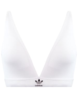 Adidas Unlined Womens White Triangle Bra
