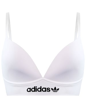 Adidas Slim Fit Womens White Triangle Bra