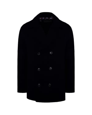 Ben Sherman Plain Mens Dark Navy Coat