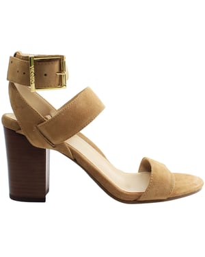Vionic Perf Sofia Womens Brown Heeled Sandals