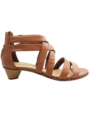 Clarks Mena Silk Womens Brown Sandal Heels