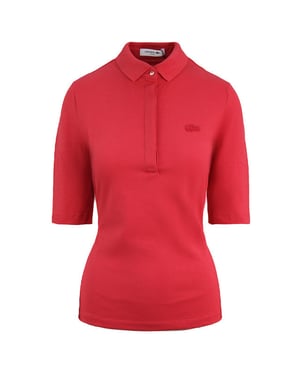 Lacoste Slim Fit Womens Pink Polo Shirt