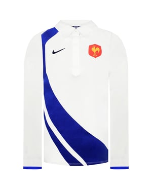 Nike Fit France Womens White Rugby Polo Shirt