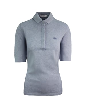 Lacoste Slim Fit Womens Light Grey Polo Shirt
