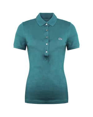 Lacoste Logo Mens Teal Polo Shirt