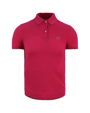 Lacoste Classic Fit Womens Pink Polo Shirt