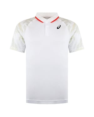 Asics Court GPX Mens White Tennis Polo Shirt