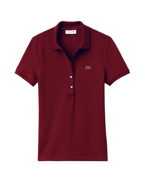 Lacoste Logo Womens Red Polo Shirt