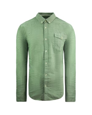 Scotch & Soda Regular Fit Mens Green Shirt