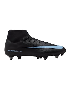 Nike Mercurial Superfly 10 voetbalschoenen voor heren, voor zachte ondergrond (ZWART/BLAUW)