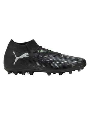 Puma Heren Future 8 Match Flat Firm Ground Voetbalschoenen (Puma Zwart)