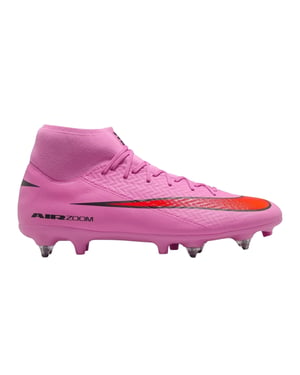 Nike Mercurial Superfly 10 voetbalschoenen voor heren, voor zachte ondergrond (Roze/Zwart)