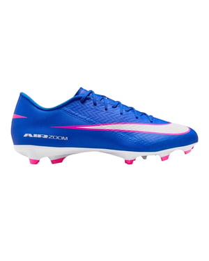 Nike Zoom Mercurial Vapor 16 voetbalschoenen voor heren, voor harde ondergrond (Blauw/Wit/Roze)