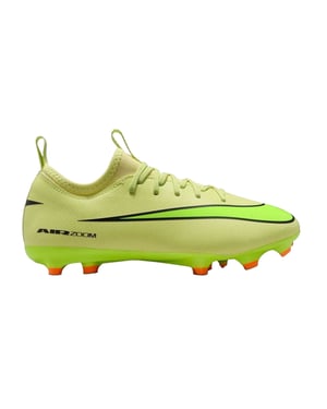 Nike Mercurial-fotbollsskor för barn/ungdomar, för fast underlag (Volt/Crimson)