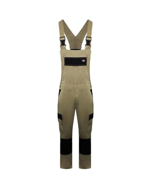 Dickies Everyday Mens Khaki/Black Bib and Brace Workwear