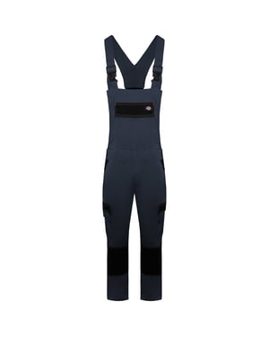 Dickies Everyday Mens Grey/Black Bib and Brace Workwear