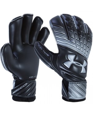 Under Armour Magnetico Mens Black/Grey Goalkeeper Gloves
