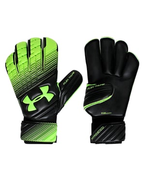 Under Armour Magnetico Mens Black/Green Goalkeeper Gloves