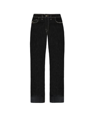 Emporio Armani J33 Regular Fit Wide Leg Womens Jeans