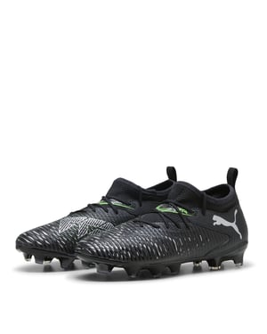 Puma Future 8 Ultimate Match voetbalschoenen voor kinderen (kunstgras) (Zwart, Groen)