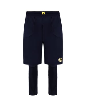 Skins Series-5 Mens Navy Travel And Recovery Long Tights