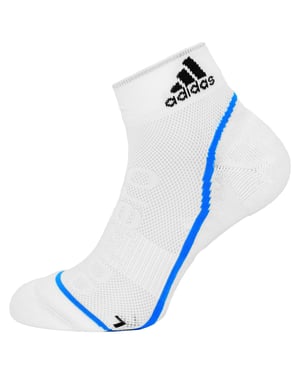Adidas AdiZero Kids White Ankle Socks