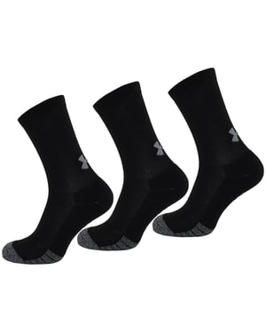 Under Armour 3-Pack Tech Crew Sport Kids Black Socks