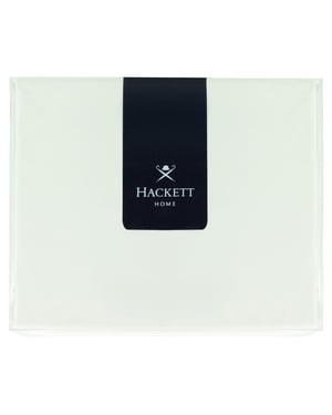 Hackett Home Classic Solid Fitted White Double Sheet