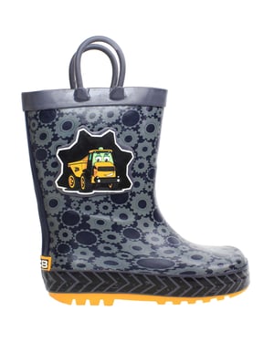 JCB Wade Kids Navy Wellington Boots
