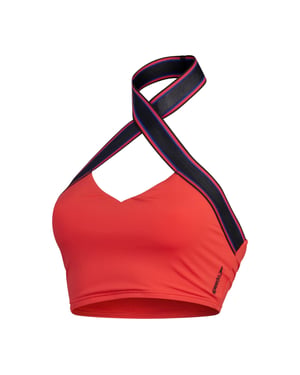 Speedo Bikinitop met halternek en logo voor dames (Lichtroze)