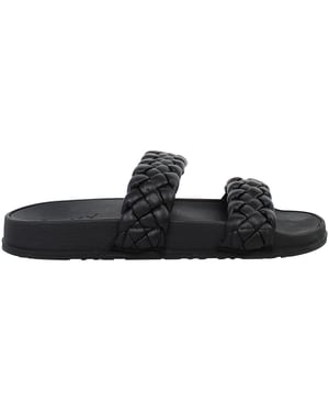Roxy Slippy Braided Womens Black Sliders