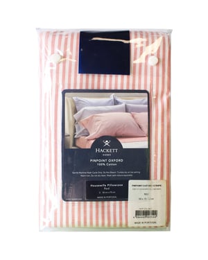 Hackett Home Pinpoint Oxford Red Pillowcases