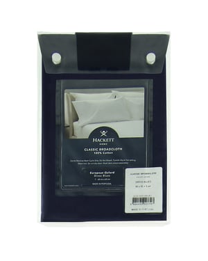 Hackett Home European Navy Blue Cotton Pillowcase