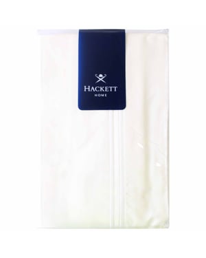 Hackett Home European White Cotton Pillowcase