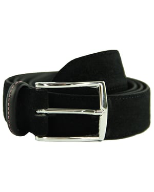 Eden Park Paris Suede Mens Black Belt