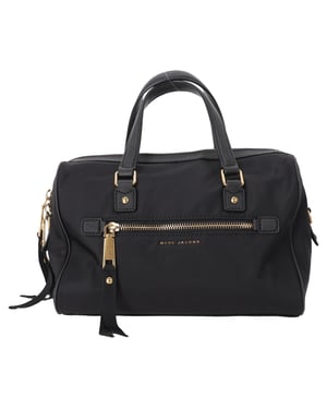 Marc Jacobs Trooper Bauletto Schoudertas in Zwart Nylon