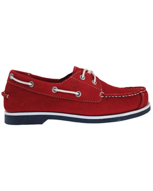 Timberland EK Peak Island 2 Eye Kids Red Boat Shoes