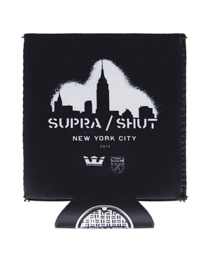 Supra New York City Black White Shut Kozzie Cup Holder