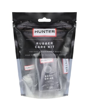 Hunter Cotton Cloth Boot Shine 6ML Rubber Buffer 100ML Care Kit